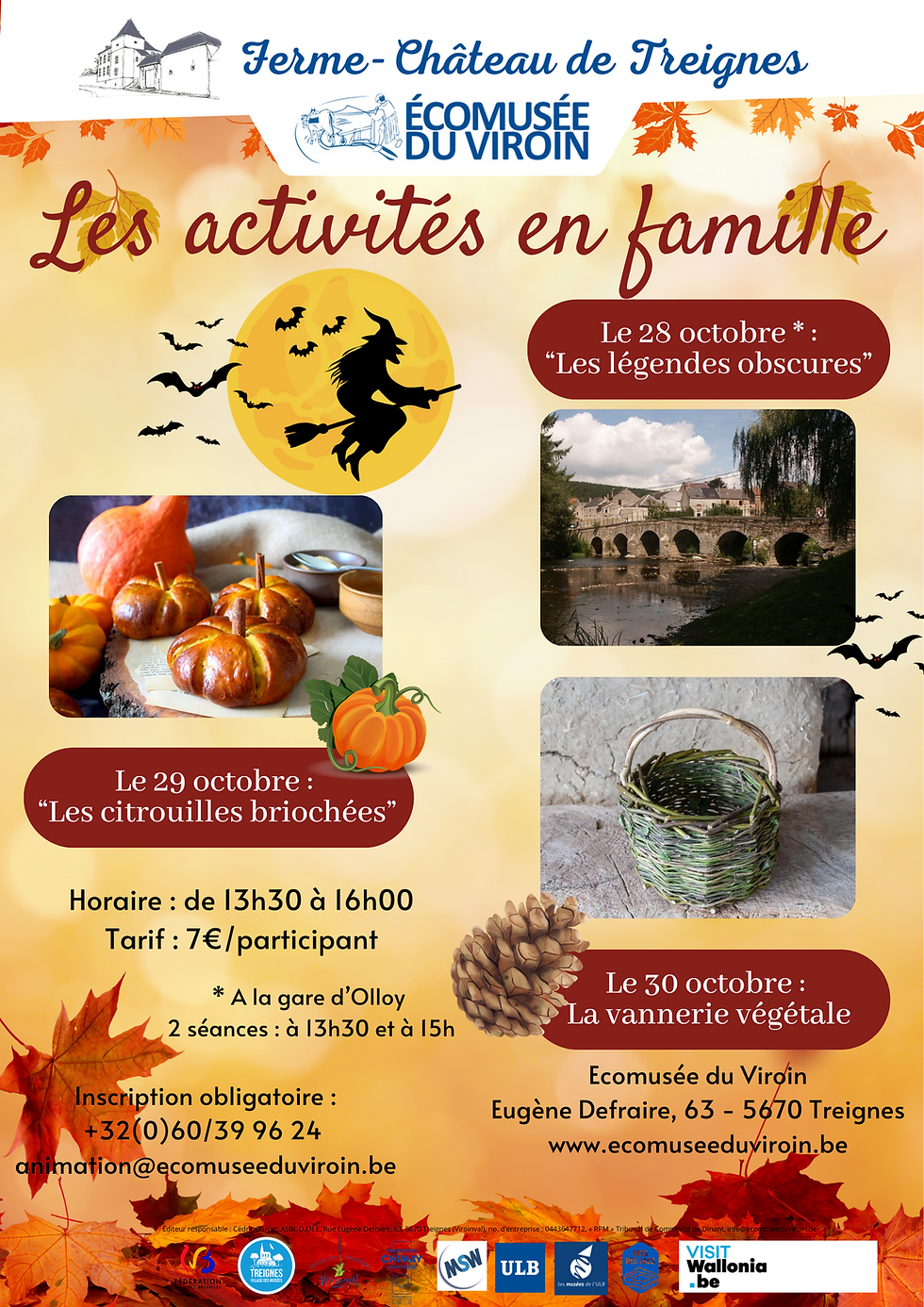 Activités en famille - congés d'automne