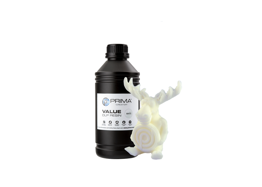 PrimaCreator Value UV / DLP Resin - 1000 ml - White