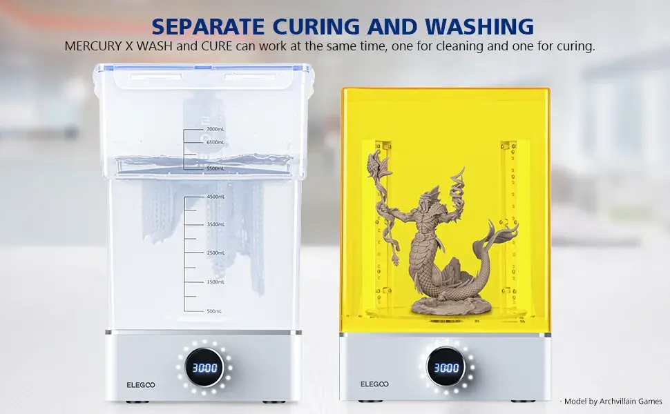 Miniature : Elegoo Mercury X - Chambre UV + Station de Lavage