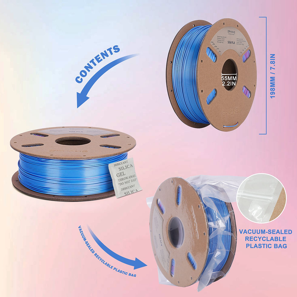 Miniature : Eryone PLA Silk Dual Rose Red / Ligth Blue
