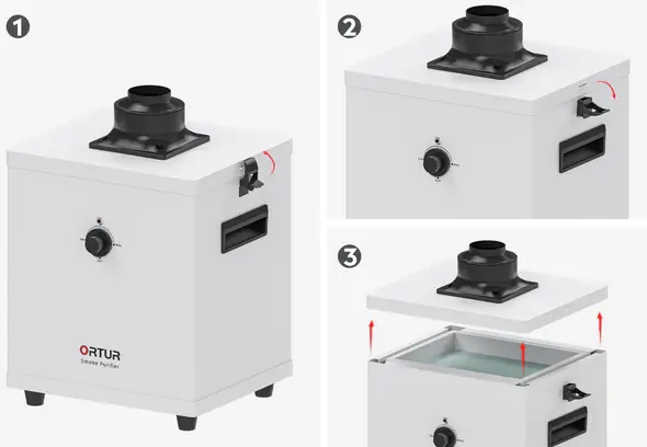 Miniature : Kit d'élément filtrant Ortur pour purificateur de fumée