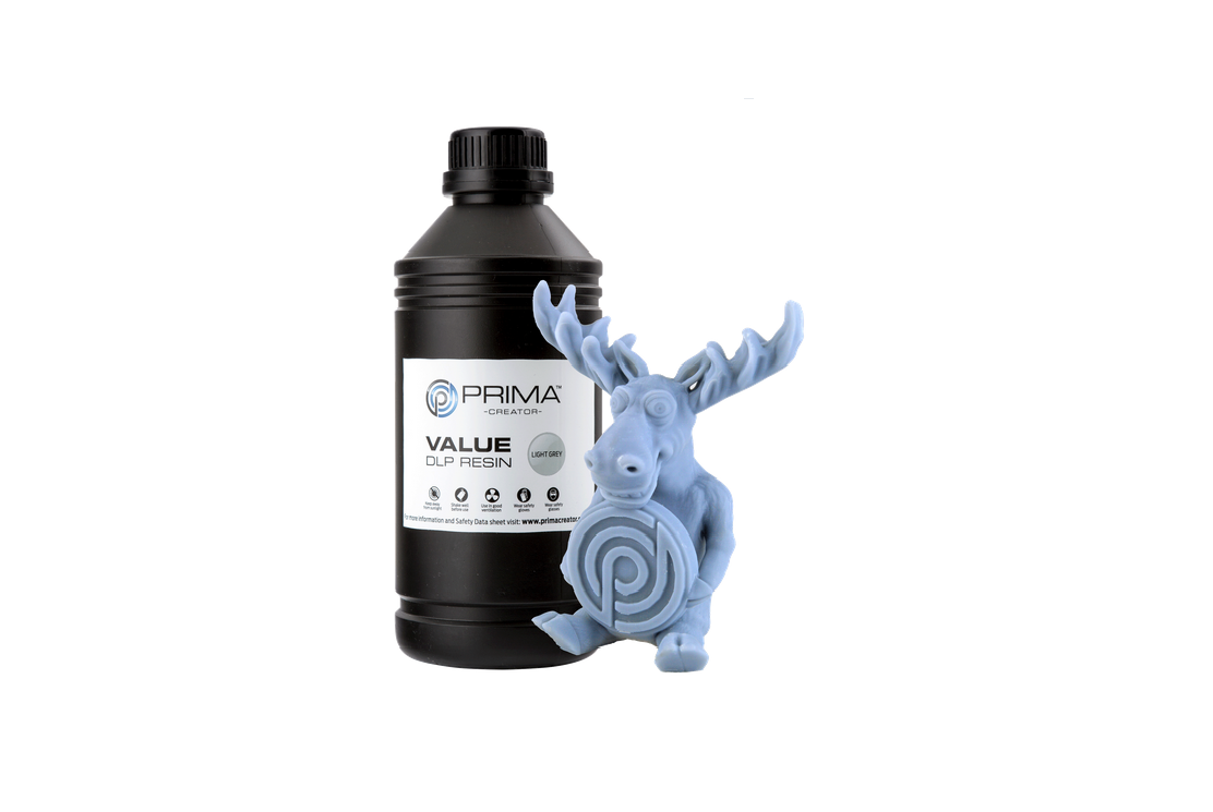 PrimaCreator Value UV / DLP Résine - 500 ml - Gris clair