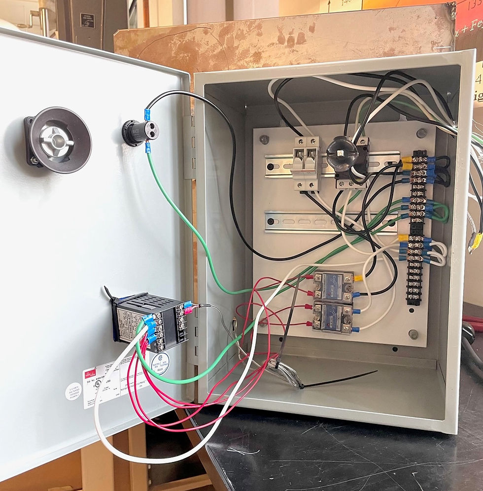 Figure 44: Inside view - Back panel circuit in enclosure