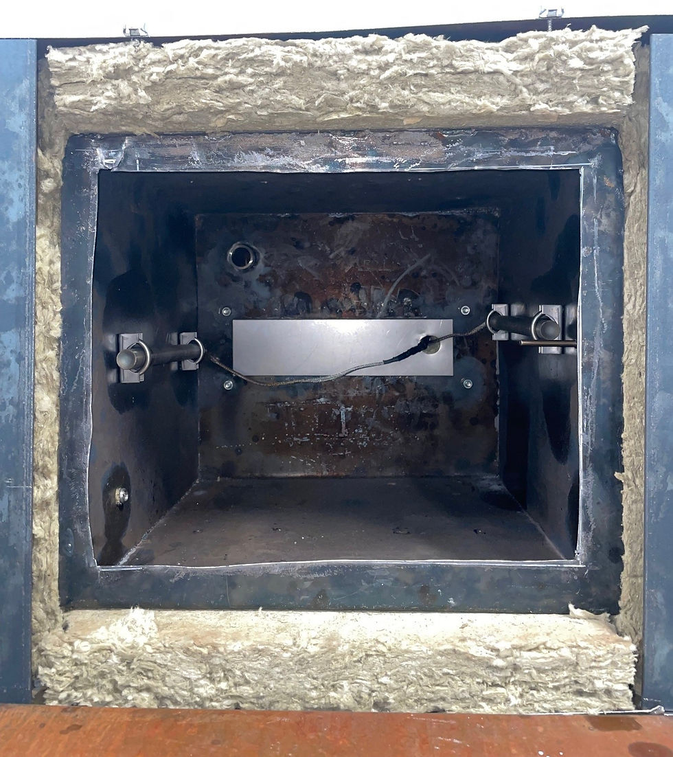 Figure 14: Front view - Oven enclosure with sub-assemblies