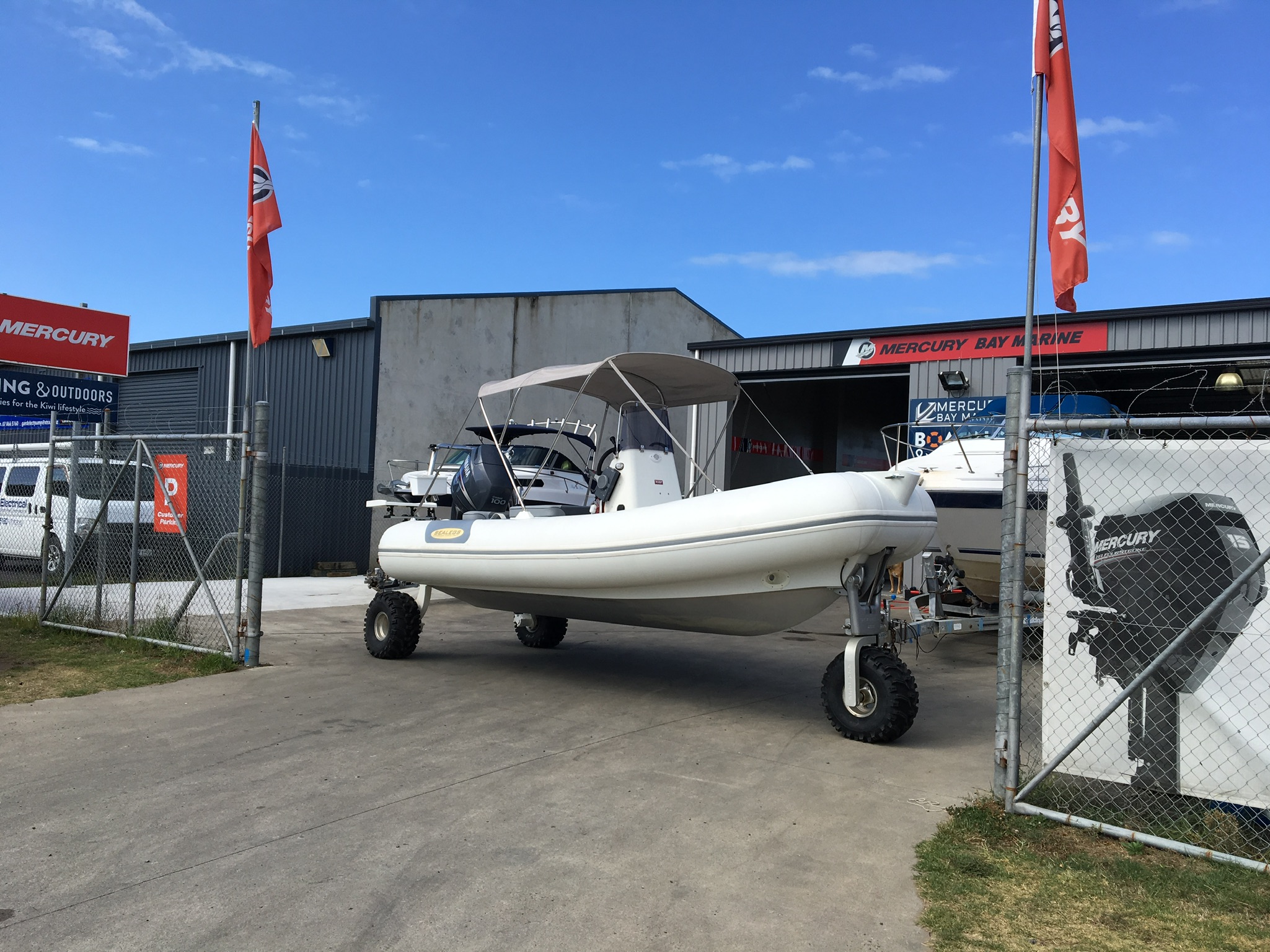 SOLD- SEALEGS 6.1M RIB with Trailer