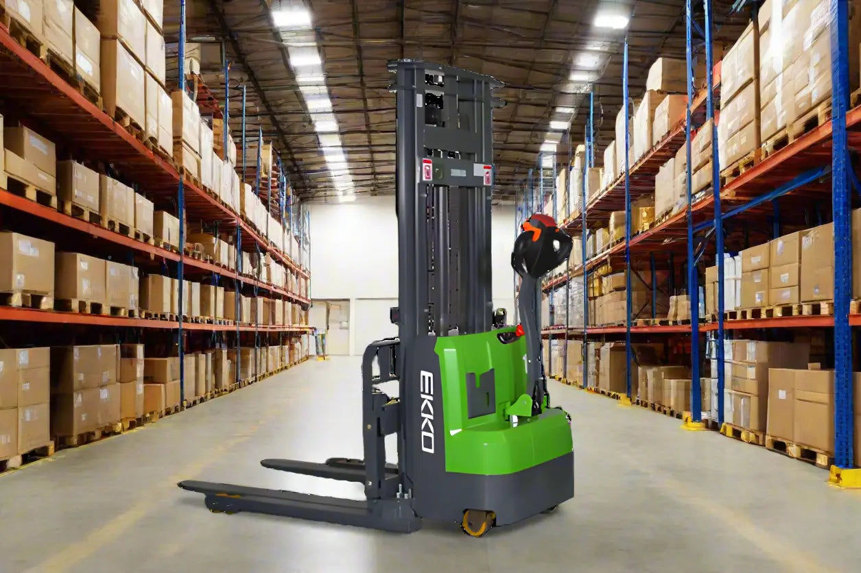 EKKO EB14CS-145Li 3000 lb. Lithium Straddle Stacker