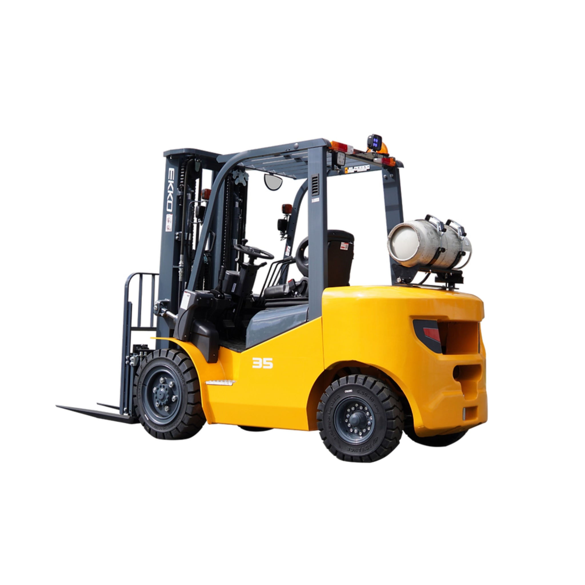 EKKO EK35LP Pneumatic Forklift (LPG) 7000 lbs cap, 189" Lift Height