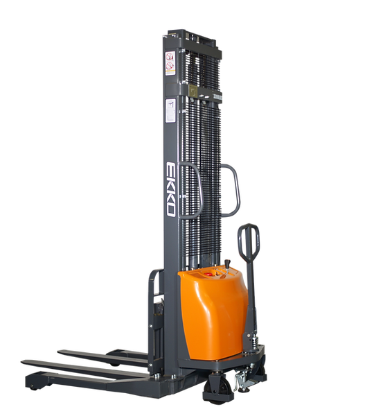 EKKO EA15A 3300lbs Semi-Electric Straddle Stacker