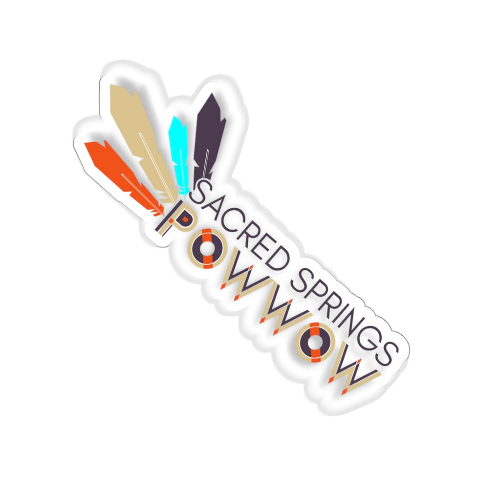 Thumbnail: Original Sacred Springs Powwow Logo Die-Cut Stickers