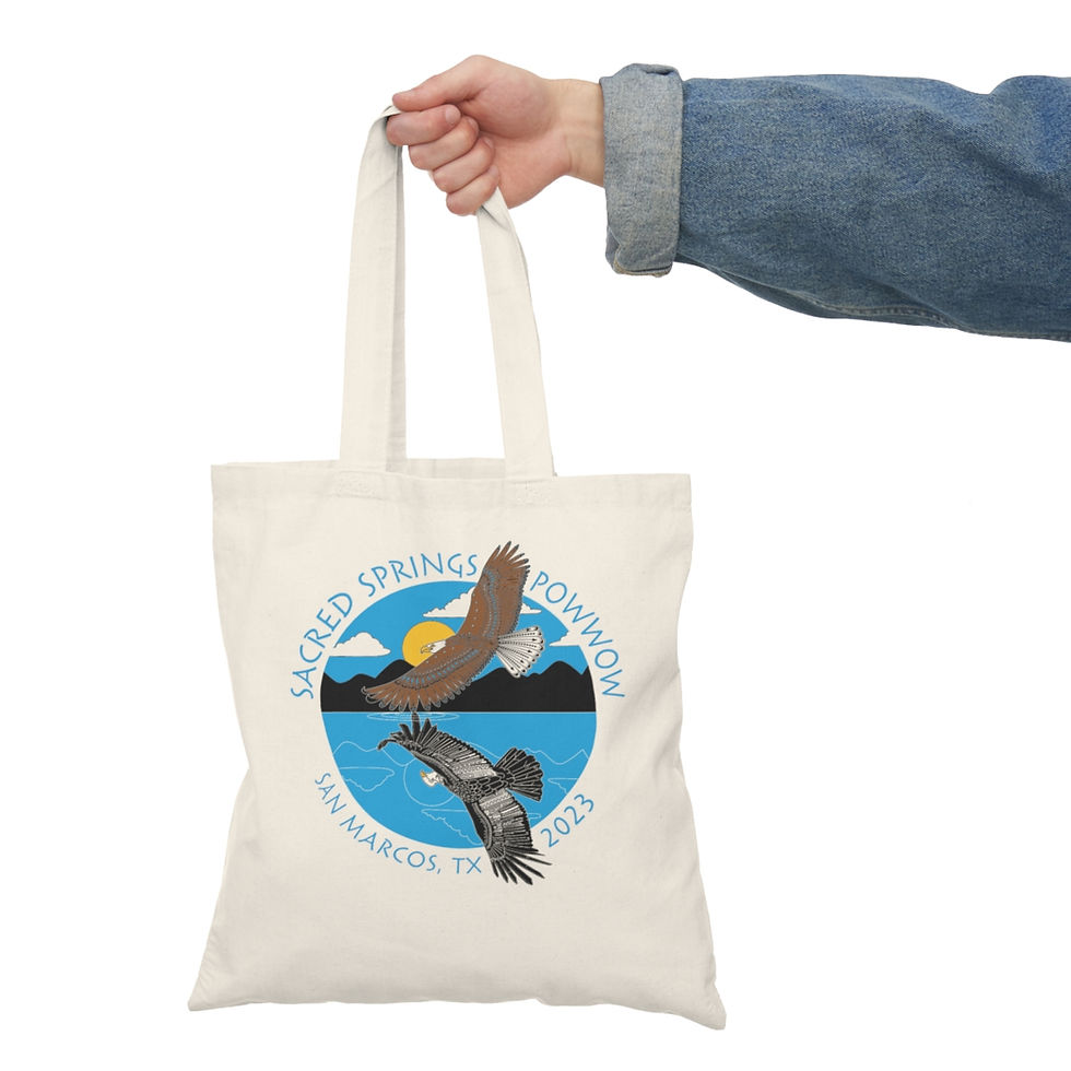 Thumbnail: 2023 Sacred Springs Powwow Official Canvas Tote Bag