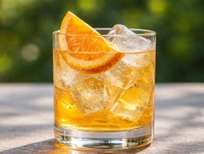 RePeter Tonic im Glas mit Eis und Orangenscheibe