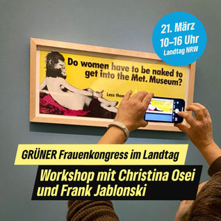 Grüner Frauenkongress: „Do Women Have to Be Naked to Be Visible?“ – Guerrilla Girls, Machtkritik und feministische Kulturpolitik heute