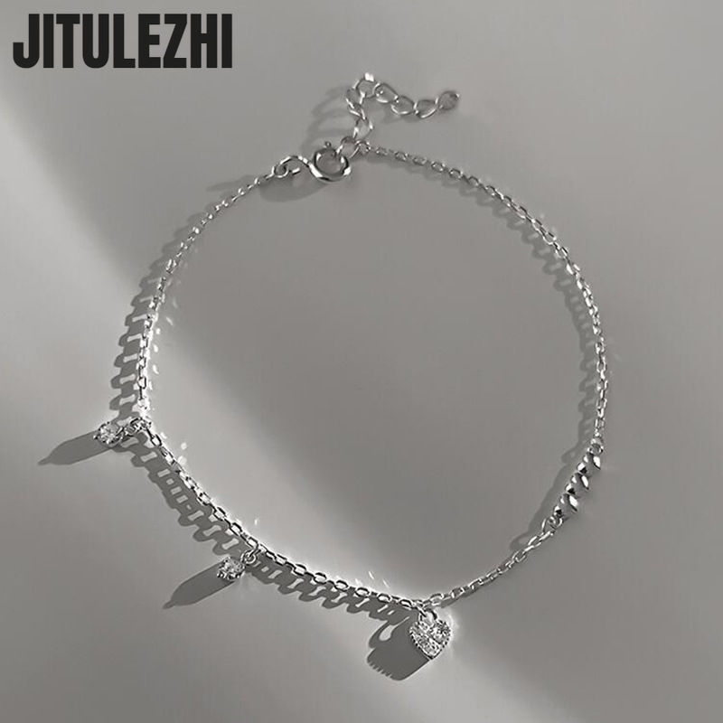 925 Sterling Silver Bracelet For Women Love Bracelet Girl's Light Luxury Design