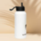 Thumbnail: Stainless steel water bottle with a straw lid