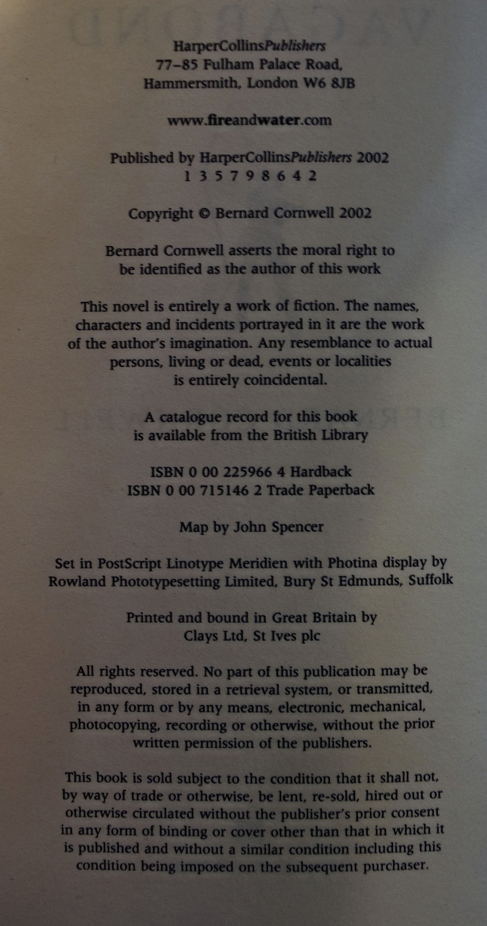 Thumbnail: Vagabond - Bernard Cornwell