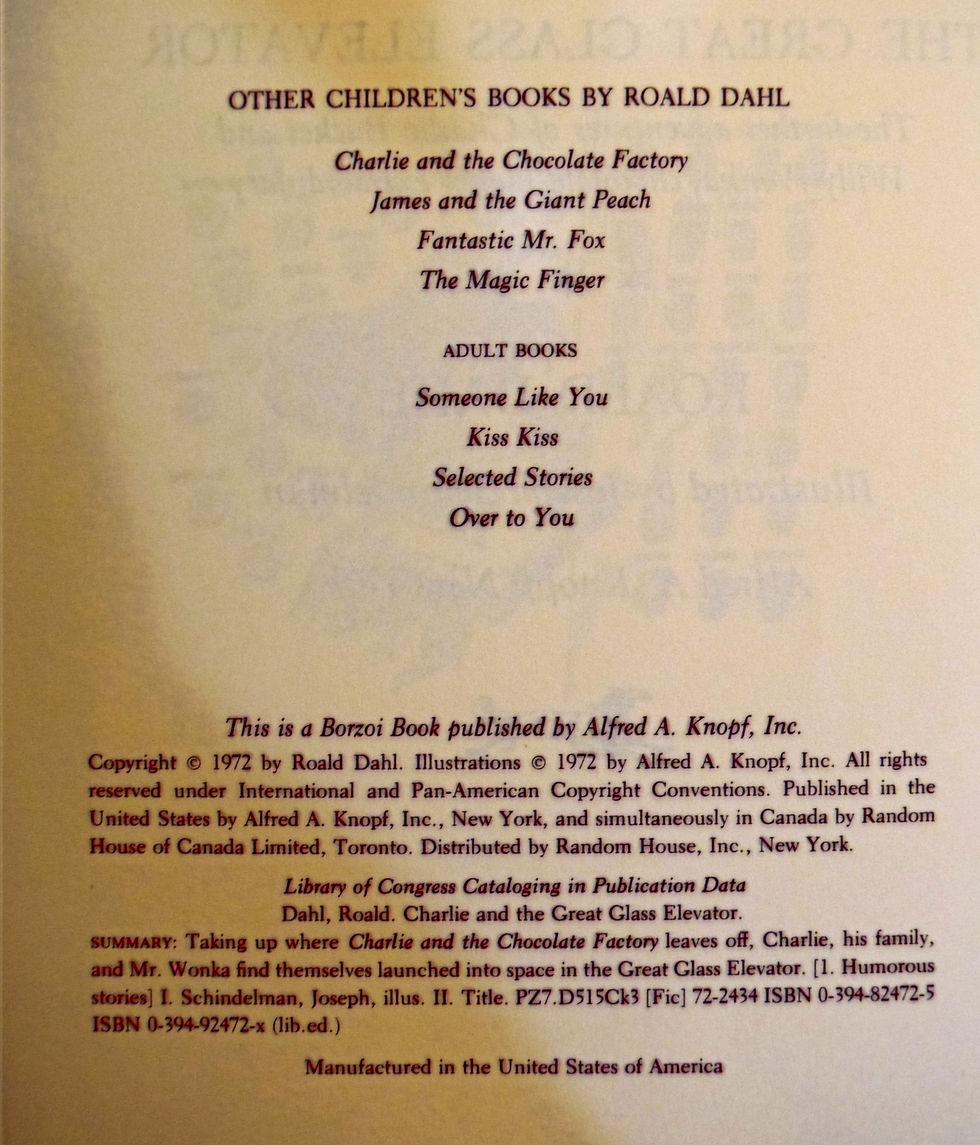 Thumbnail: Charlie and the Great Glass Elevator - Roald Dahl