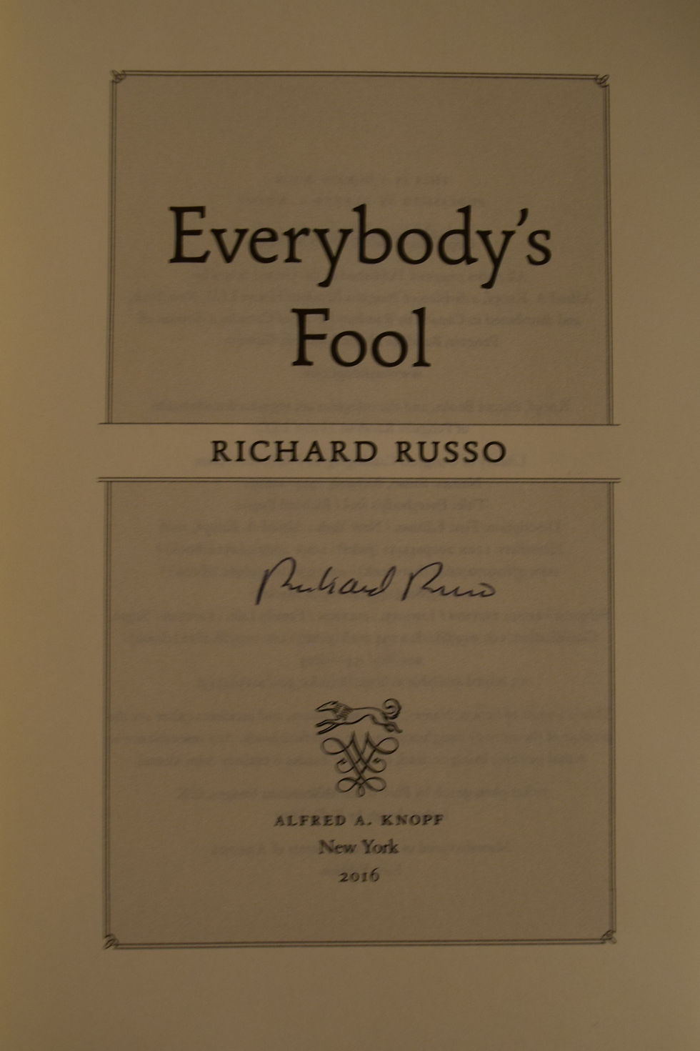 Thumbnail: Everybody's Fool - Richard Russo