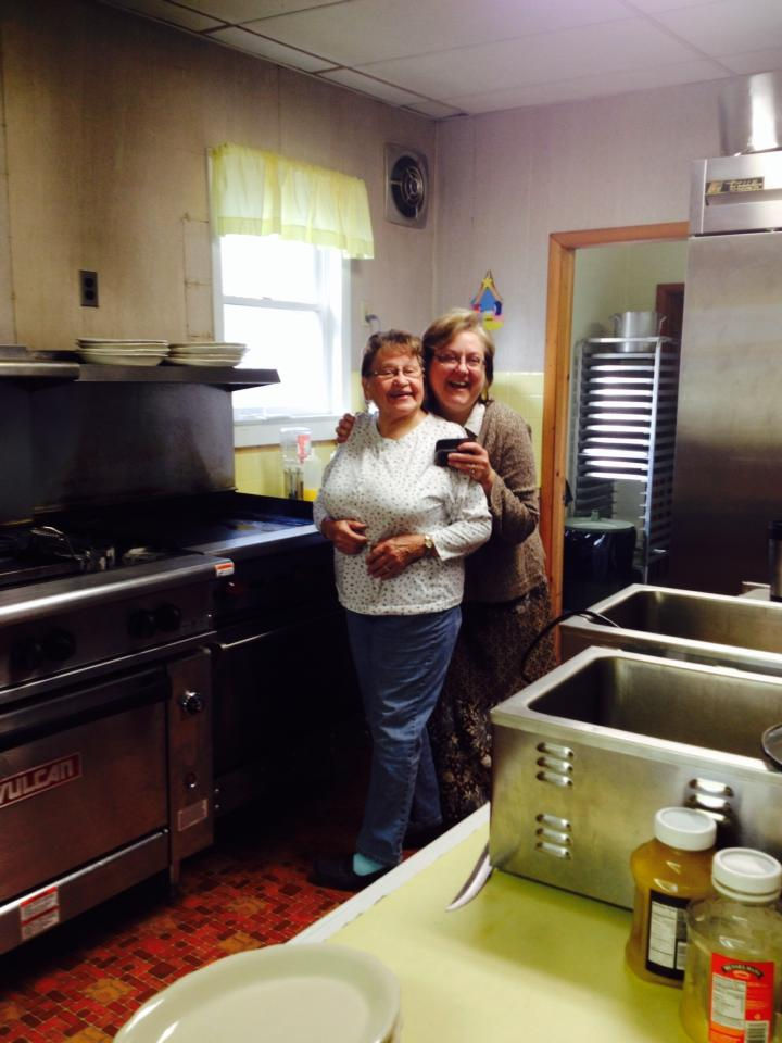 Marianne and Alice in Kitchen