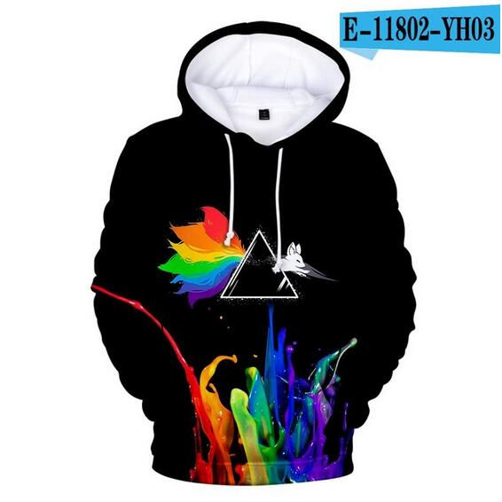 Thumbnail: Colorful Rainbow LGBT Hoodies  Pride LGBT Hoodie Fashion Casual Pullover Hooded