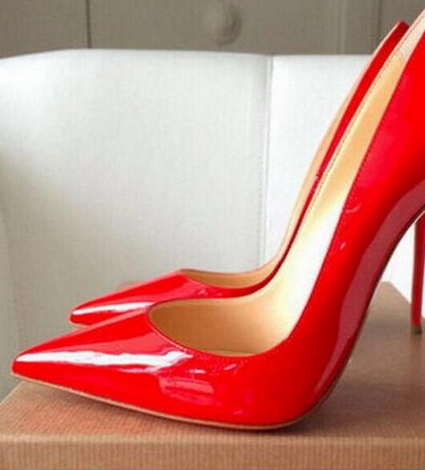 Thumbnail: Top Quality 2018 Women Shoes Red Bottoms High Heels Sexy Pointed Toe Red Sole 8