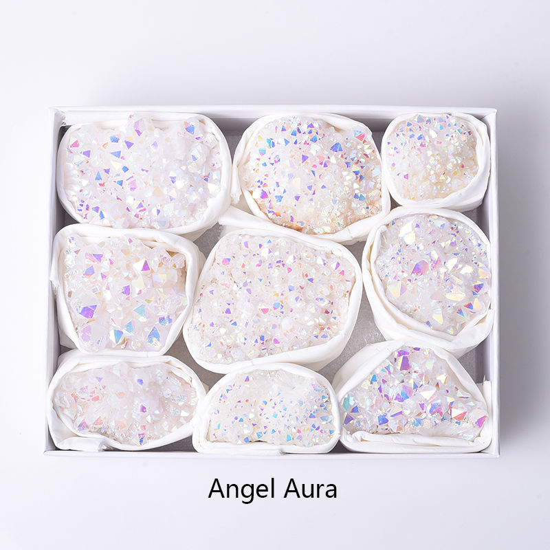 Various of Crystals Quartz Block Natural Amethyst Rose quartz Reiki Healing Min