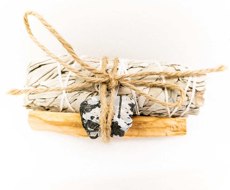 Thumbnail: Palo Santo, Sage & Crystal Smudging Bundle