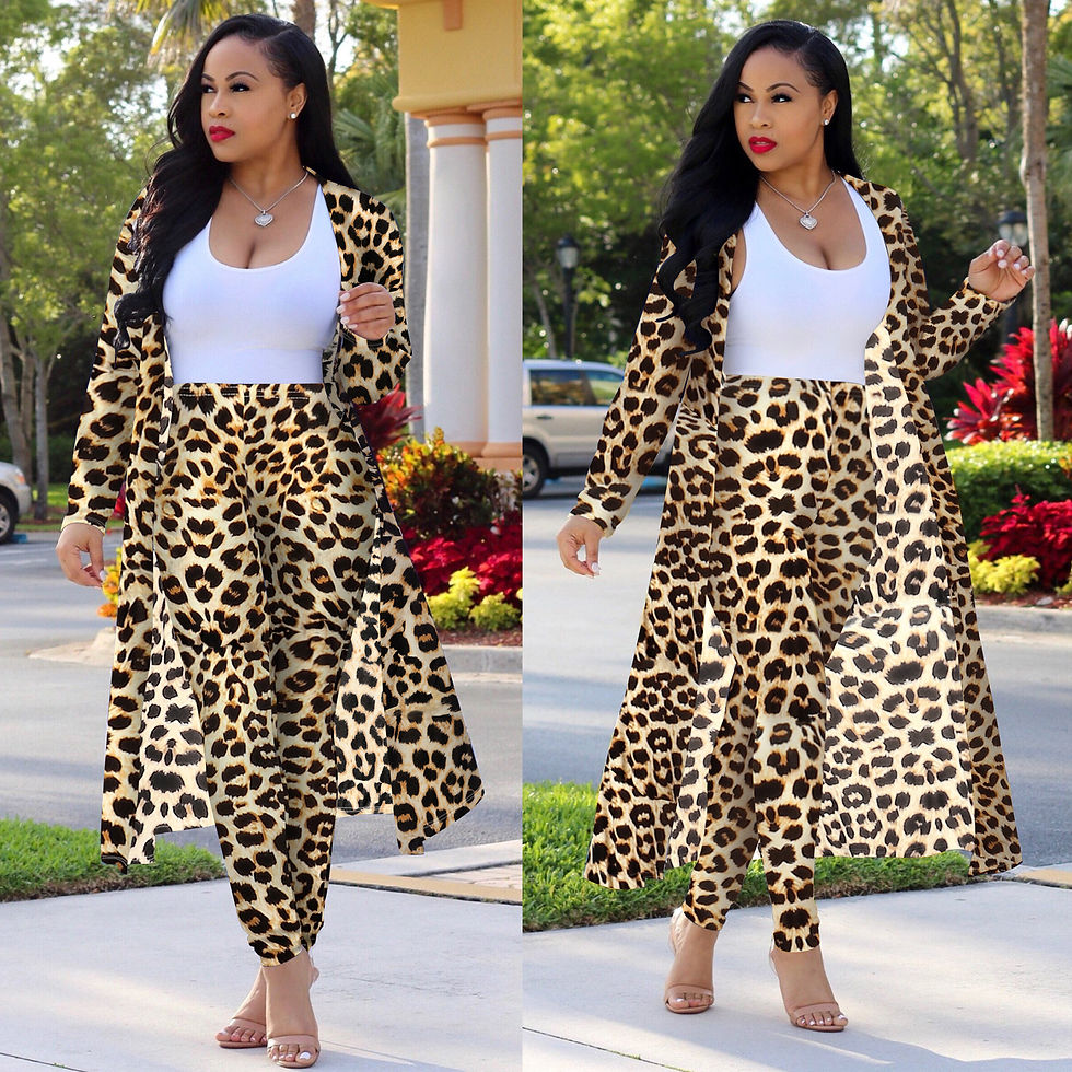 Thumbnail: Hot Sale Two Pieces Sexy Club Women Wear Women Sets Two Piece Print Sets Two