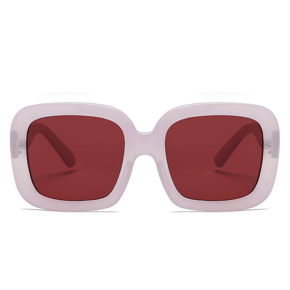 Thumbnail: CLEMSON | S1089 - Women Retro Trendy Vintage Bold Square Oversize Sunglasses