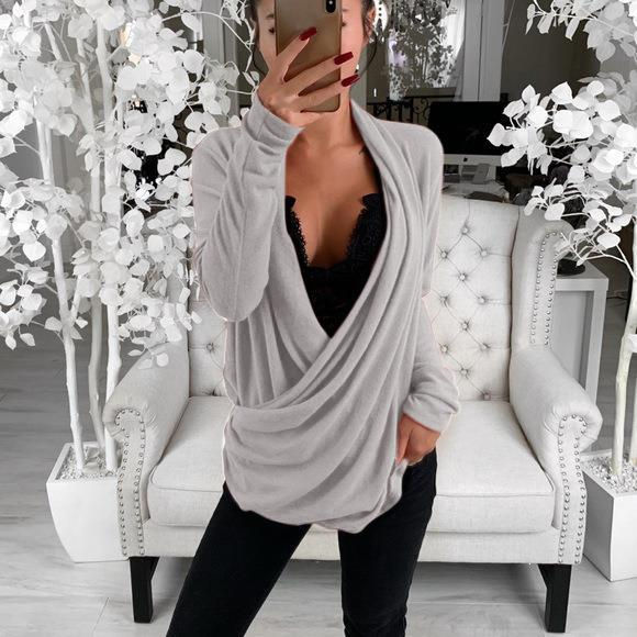Thumbnail: Women's Blouses & Shirts Women Sexy White Low-Cut Top Fashion Wild Shirt Black 