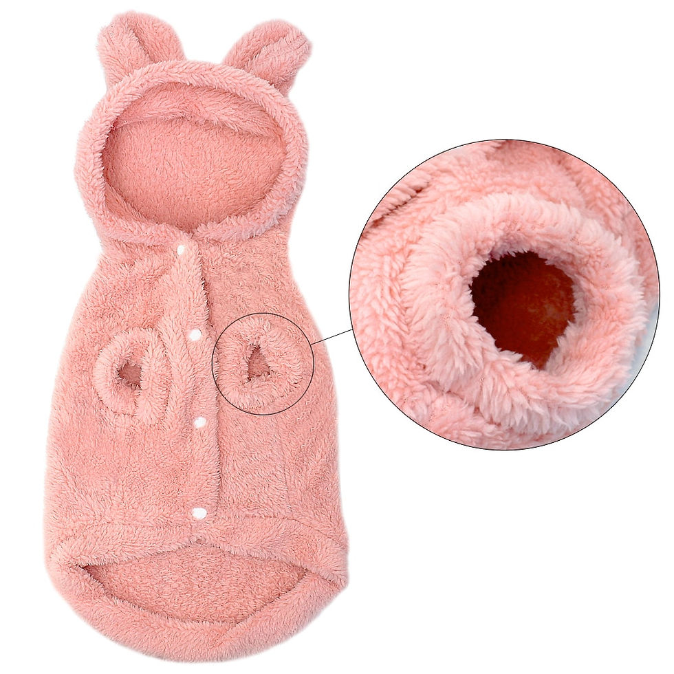 Thumbnail: Warm Cat Clothes Winter Pet Puppy Kitten Coat Clothing Costume Pink S-2xl