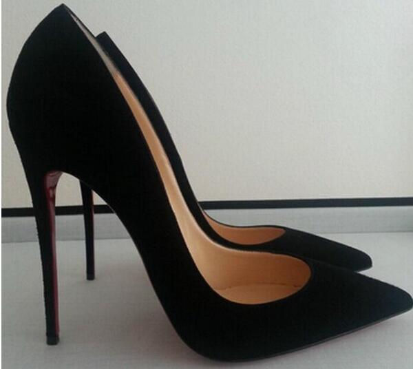 Thumbnail: Top Quality 2018 Women Shoes Red Bottoms High Heels Sexy Pointed Toe Red Sole 8