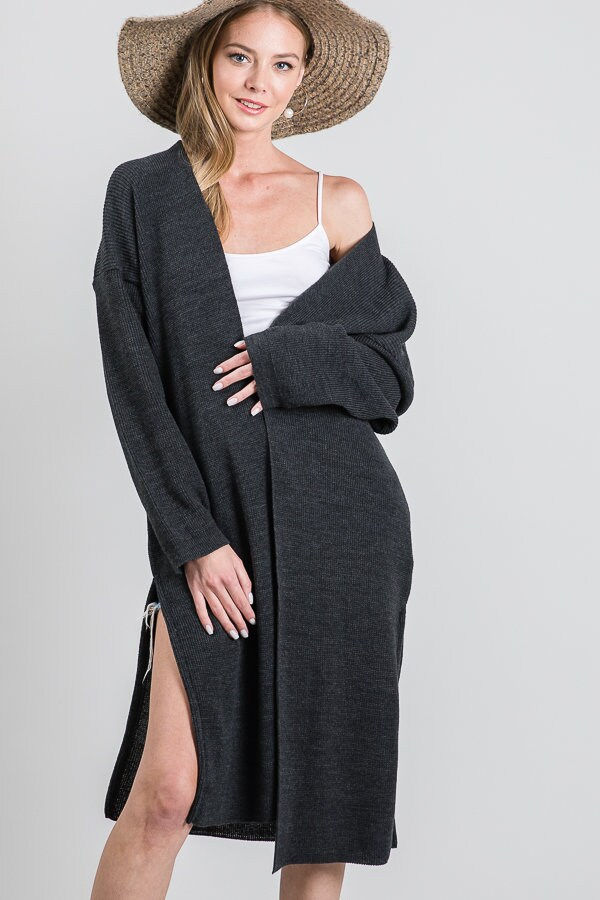 Thumbnail: Oversized Knit Cardigan, Made in USA