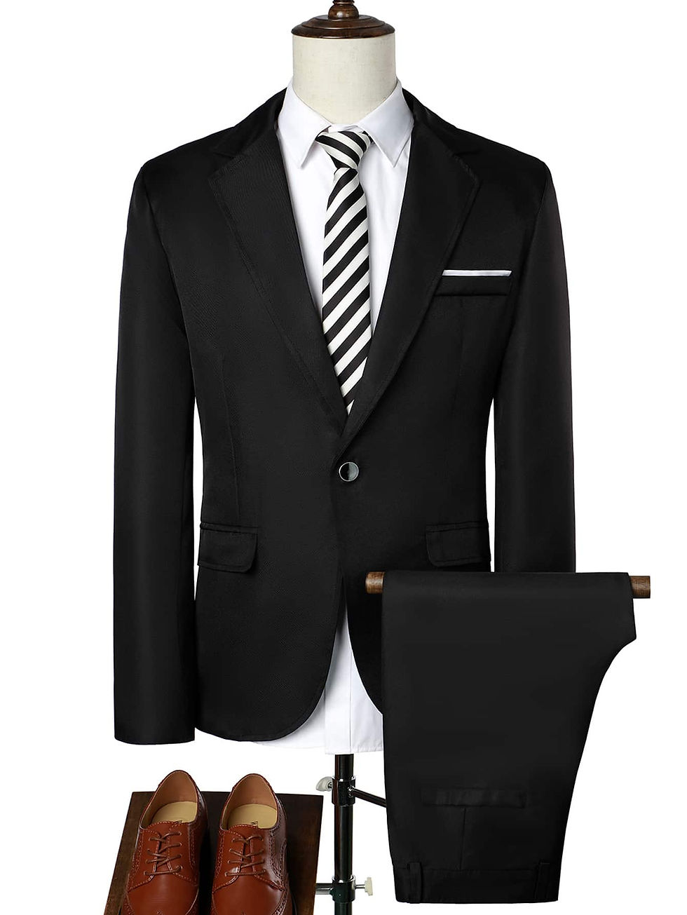 Thumbnail: Men 1pc Ticket Pocket Blazer & 1pc Tailored Pants