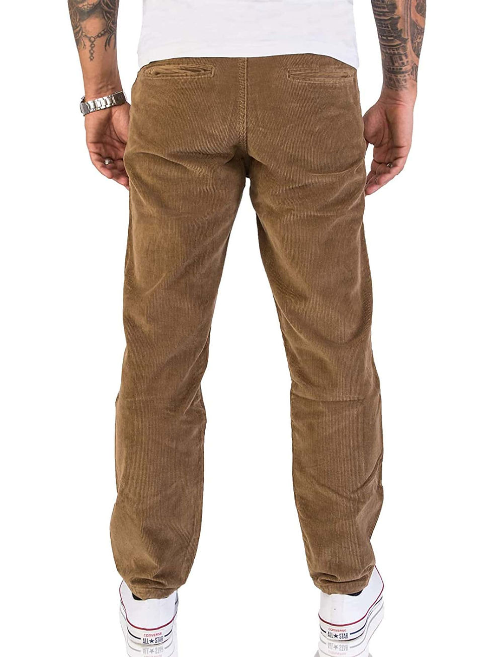 Thumbnail: Men Slant Pocket Corduroy Pants
