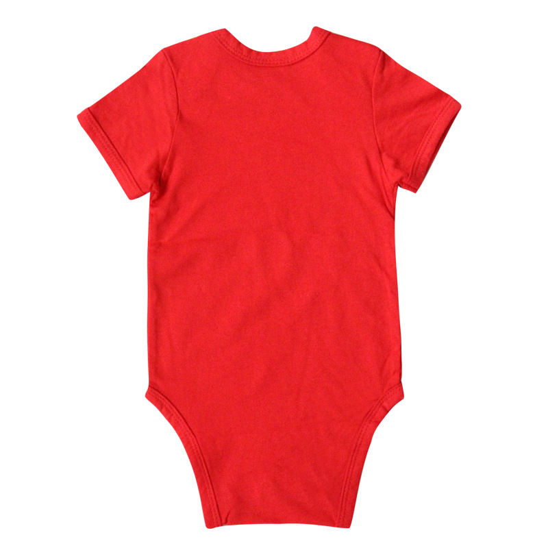 Thumbnail: Baby Rompers Solid Color Short Sleeve Healthy Cotton Newborn Jumpsuits Multi Co