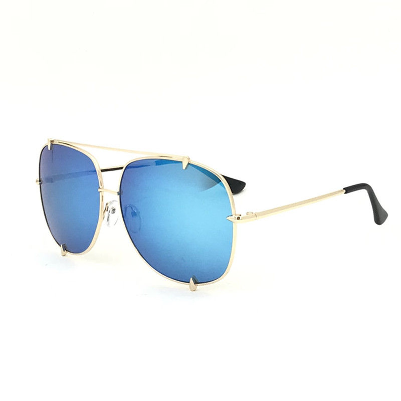 Thumbnail: Big Frame Fashion Glasses Oversized Pilot Sun Glasses Branded Women Sunglasses
