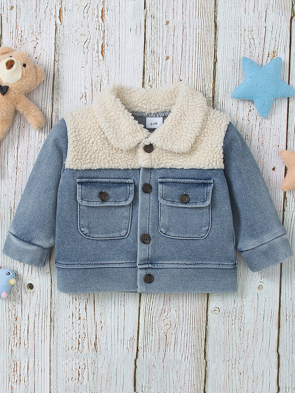 Thumbnail: Toddler Boys Two Tone Flap Pocket Jacket