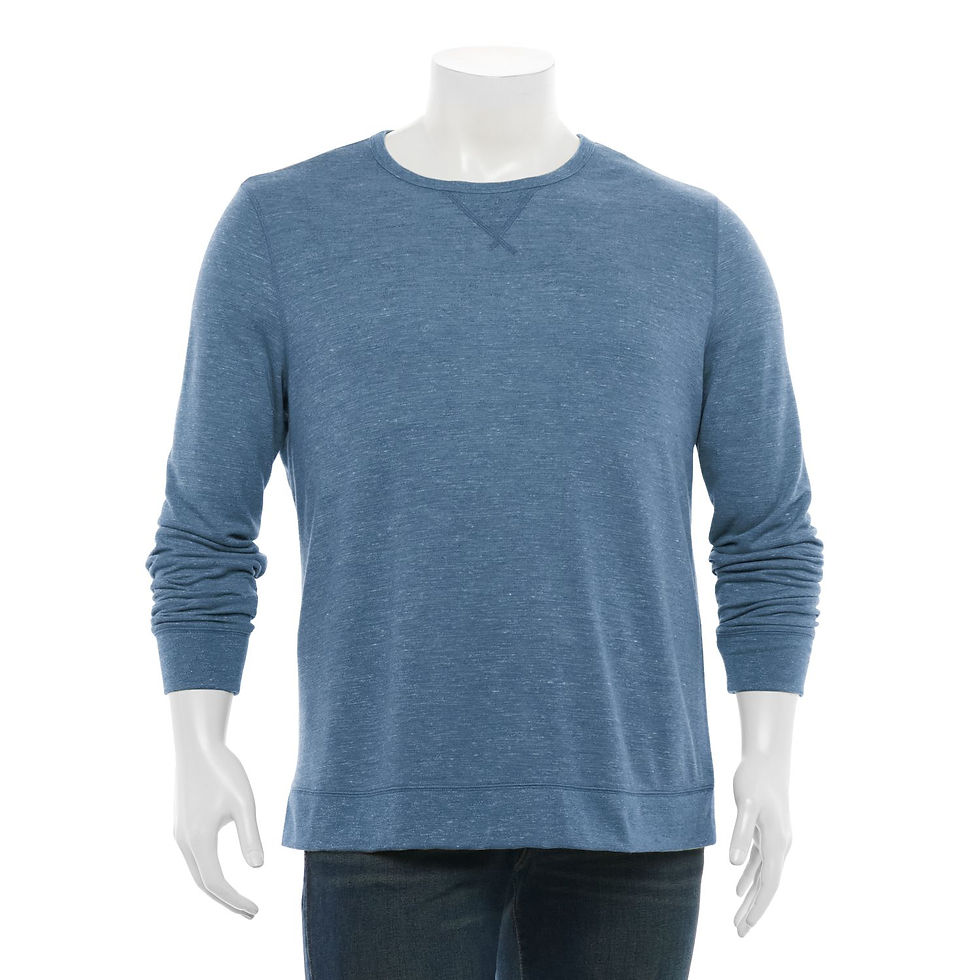 Thumbnail: Big & Tall Sonoma Goods For Life® Super Soft Double Knit Crewneck Tee