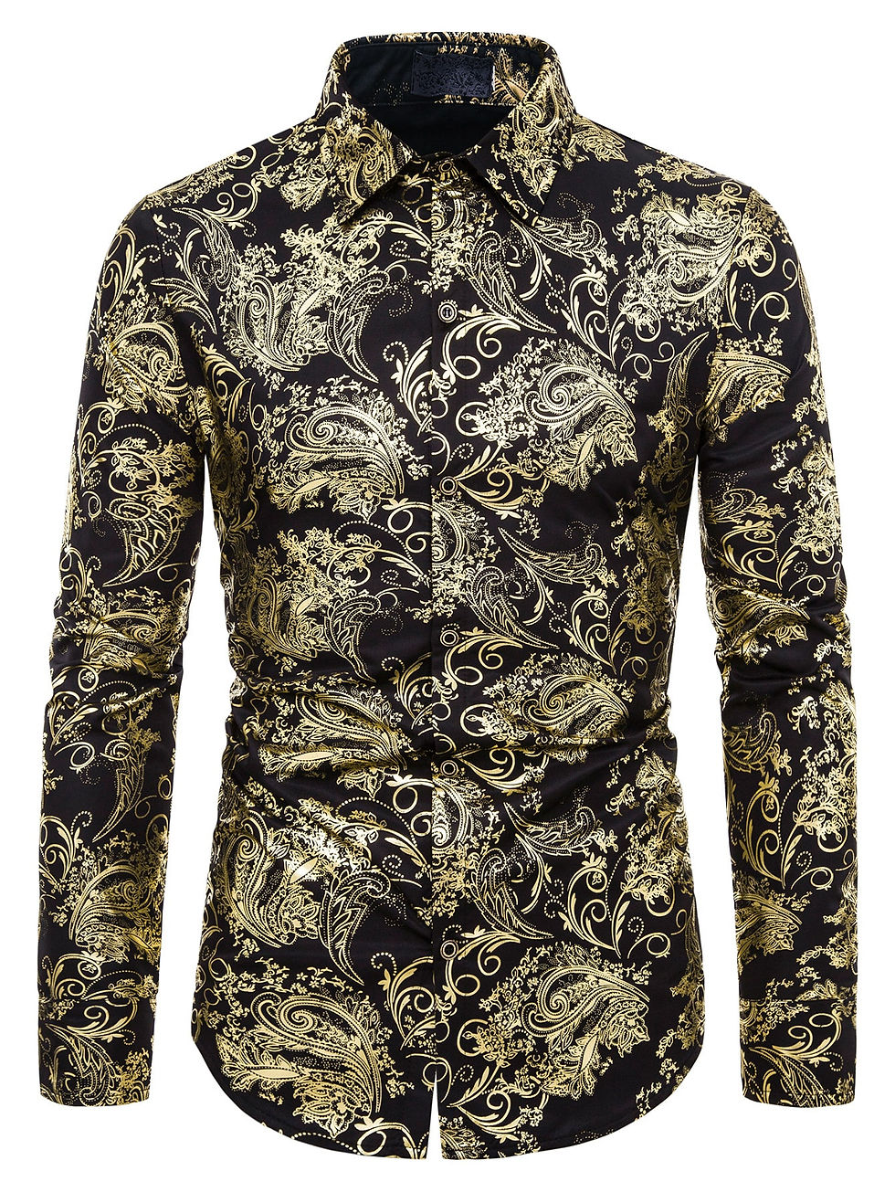 Thumbnail: Men Baroque Print Button Through Shirt