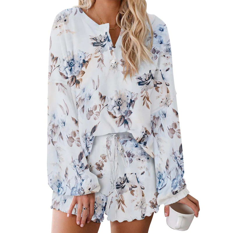 Thumbnail: Tie Dye Loungewear Set Shorts Lounge Women Home Wear Sleep Wear Pyjama Femme