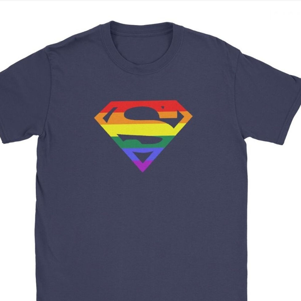 Thumbnail: T Shirt Round Neck Cotton T Shirt Rainbow Gay Lesbian Pride LGBTQ LGBT Tshirts