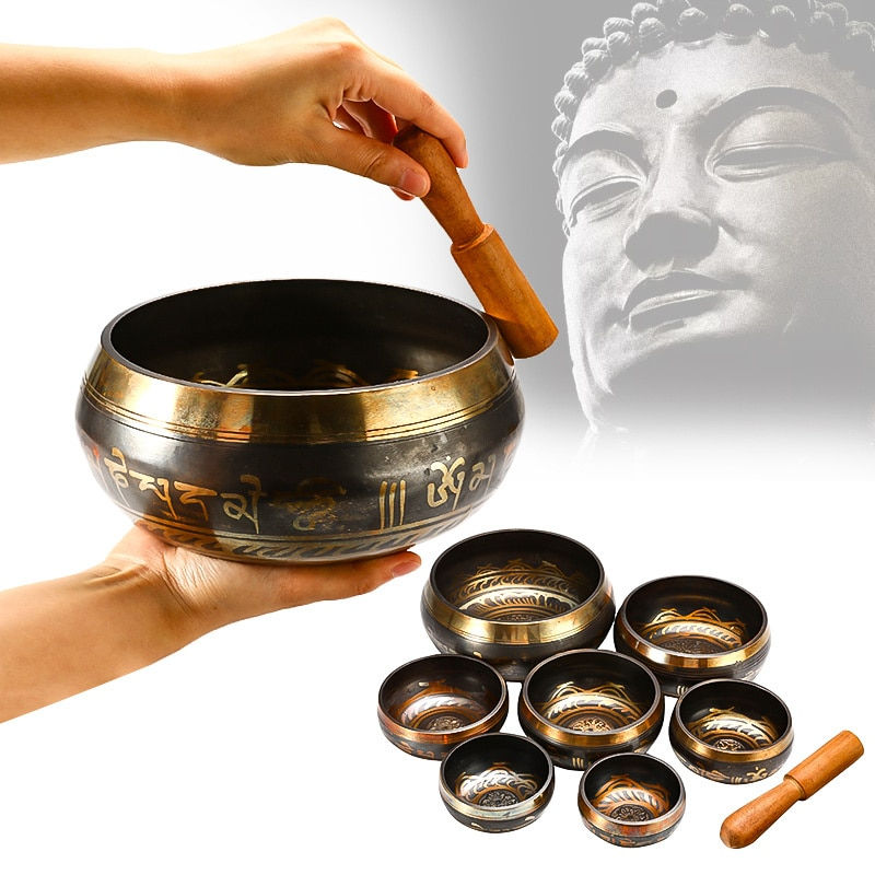 Tibetan Singing Bowl Meditation Bell Sacred Dharma Monks Lama Nepal YogaHealing