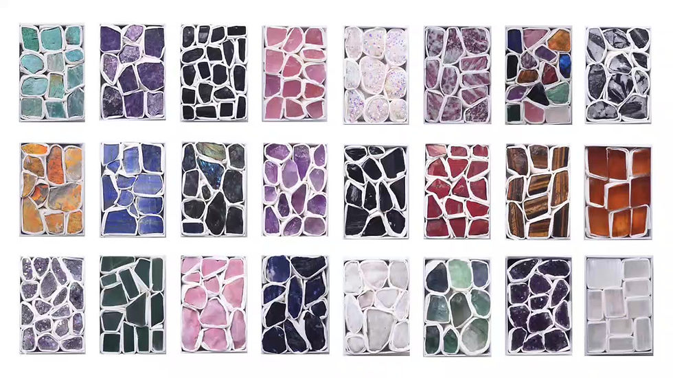 Thumbnail: Various of Crystals Quartz Block Natural Amethyst Rose quartz Reiki Healing Min