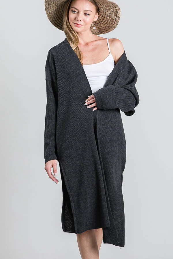 Thumbnail: Oversized Knit Cardigan, Made in USA