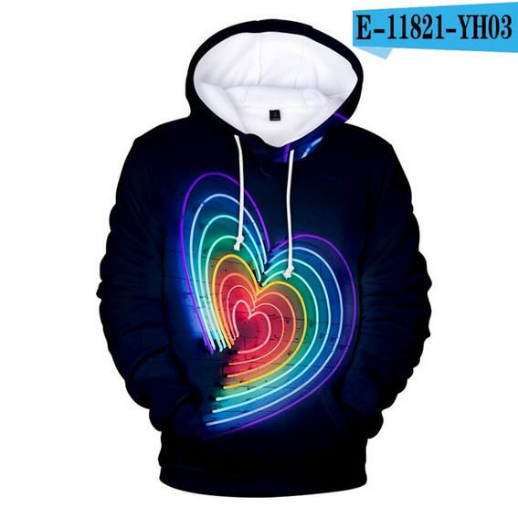 Thumbnail: Colorful Rainbow LGBT Hoodies  Pride LGBT Hoodie Fashion Casual Pullover Hooded