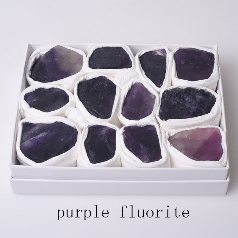Thumbnail: Various of Crystals Quartz Block Natural Amethyst Rose quartz Reiki Healing Min