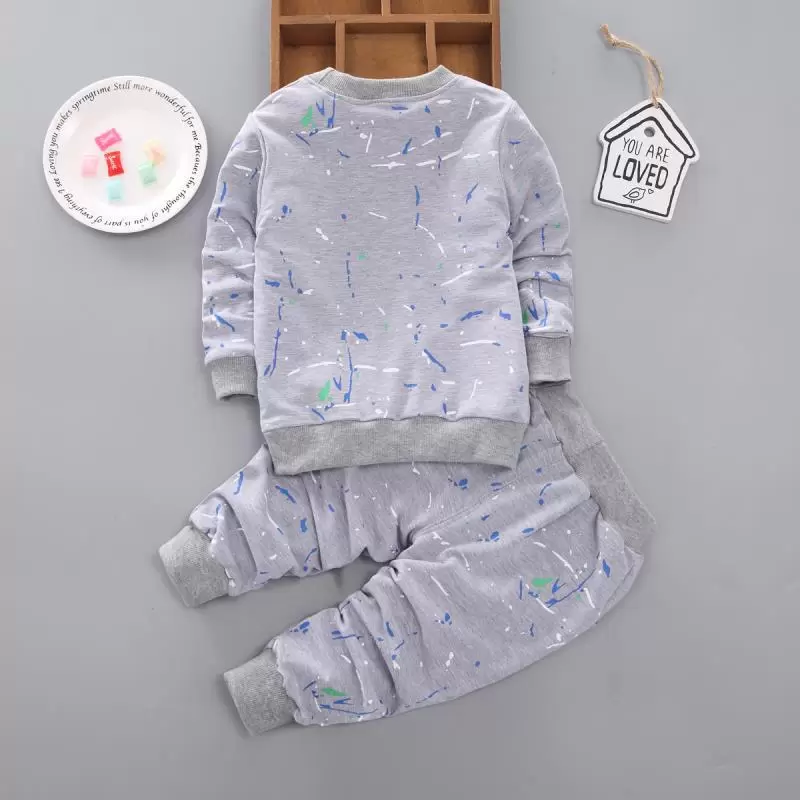 Thumbnail: 3 colors Toddler Baby Boys Clothes T Shirt+Pants Kids tracksuit set boys Sports