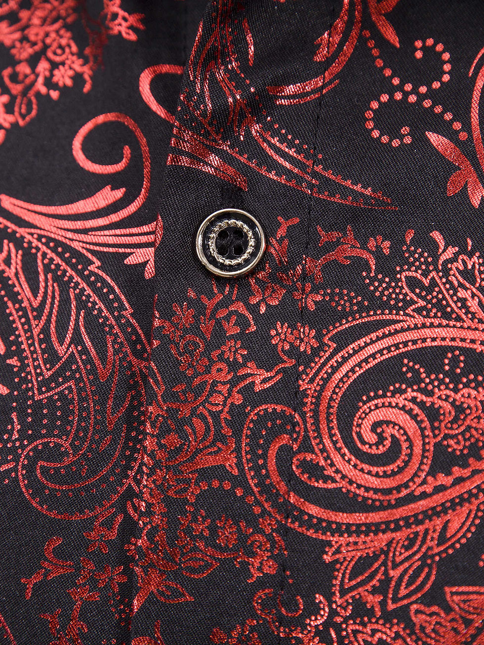 Thumbnail: Men Baroque Print Button Through Shirt