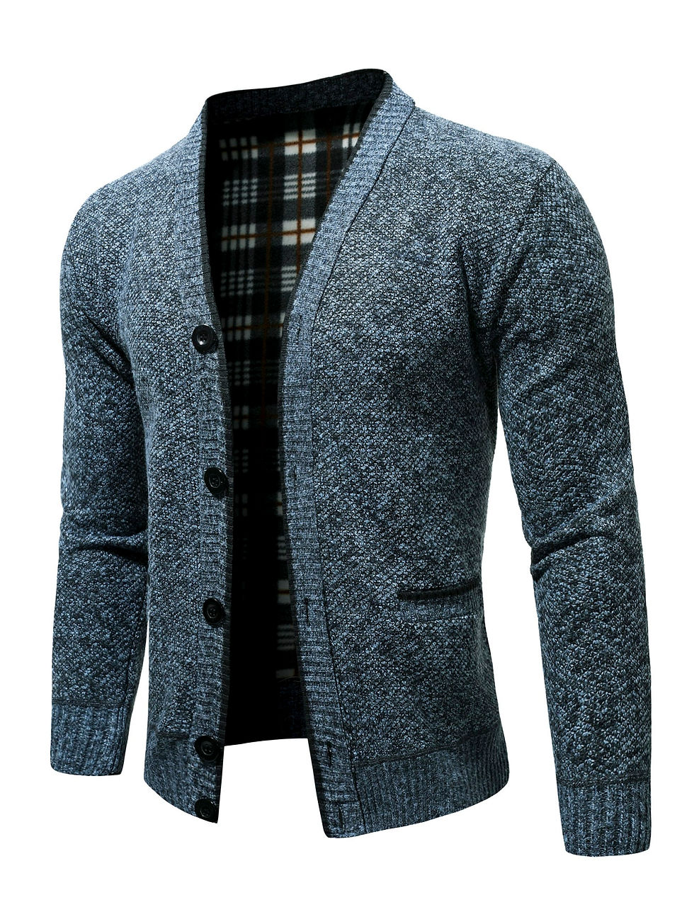 Thumbnail: Men Space Dye Button Up Cardigan