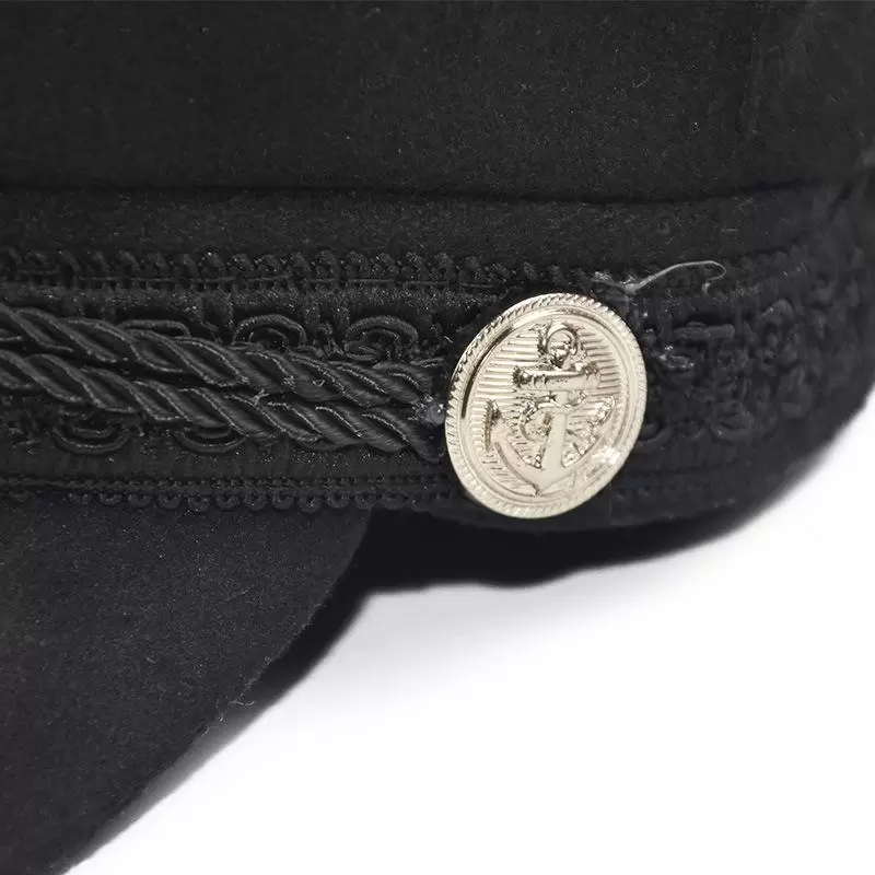 Thumbnail: Caps & Hats Fashion Wool Hat Sun Shading Military Octagonal Autumn Winter Retro